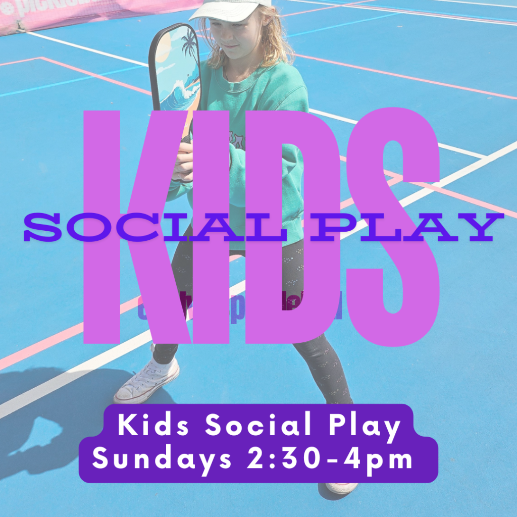 Kids Pickleball Social Play Sessions at Evolve Pickleball